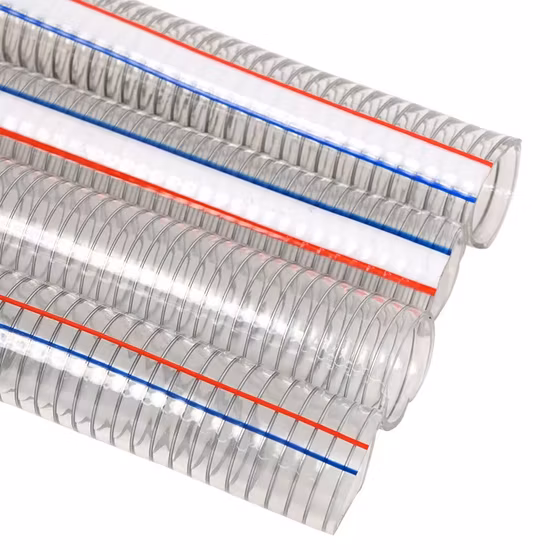 No Smell Transparent Steel Wire Helix PVC Hose
