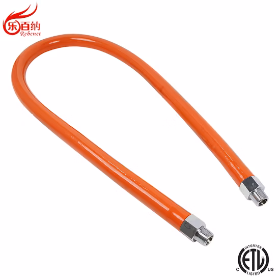 Kit de conector de manguera de gas de 48 pulgadas con desconexión rápida para estufa de gas (QD3448)