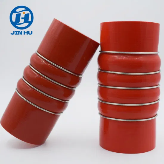 Manguera de radiador de silicona de caucho para radiador de sistema de refrigeración de manguera de coche personalizada de fábrica de color Jinhu (OEM)
