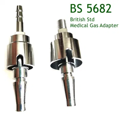 Adaptador de gas médico estándar británico BS 5682